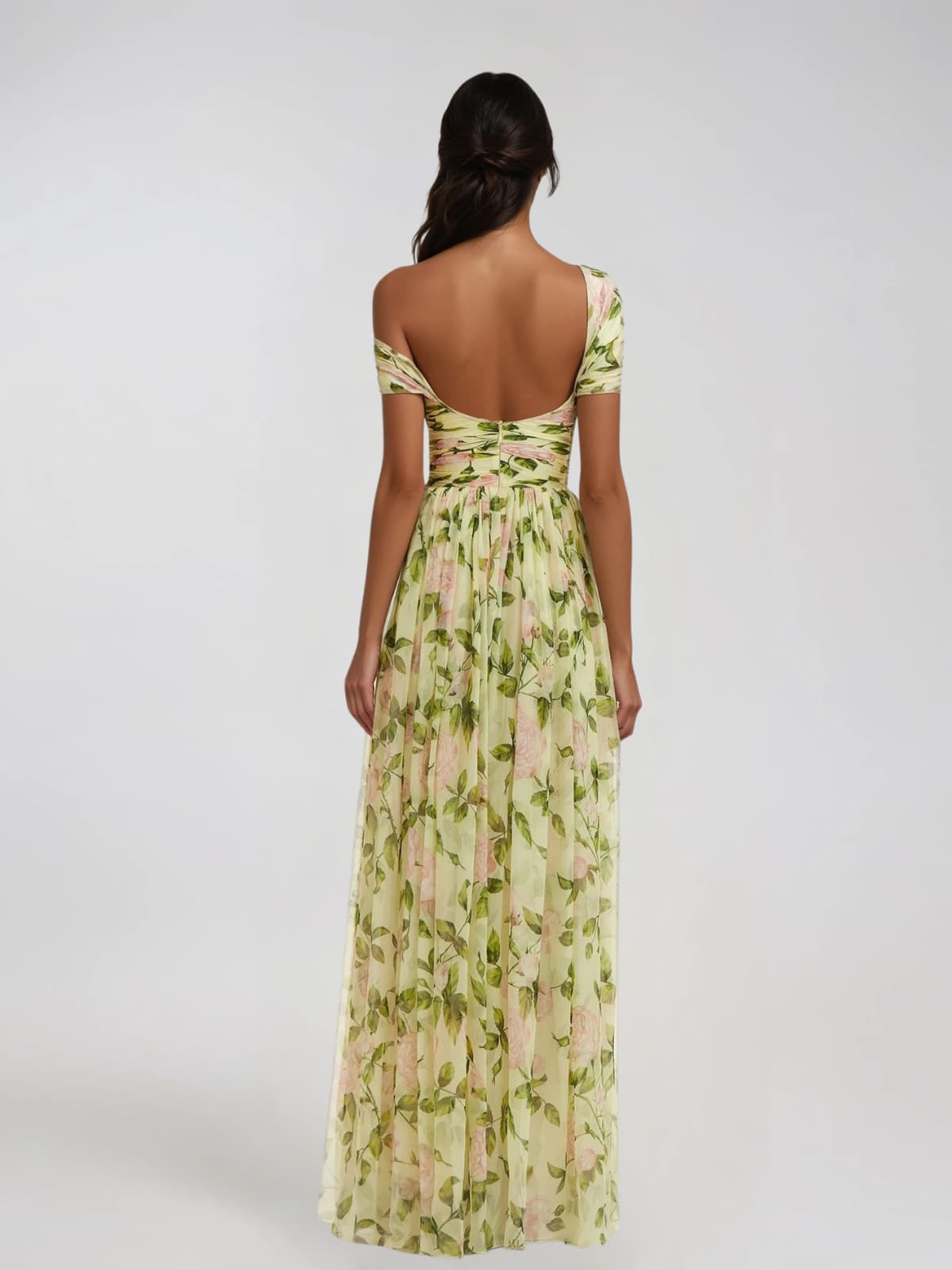 Coryden One Shoulder Floral Maxi Dress