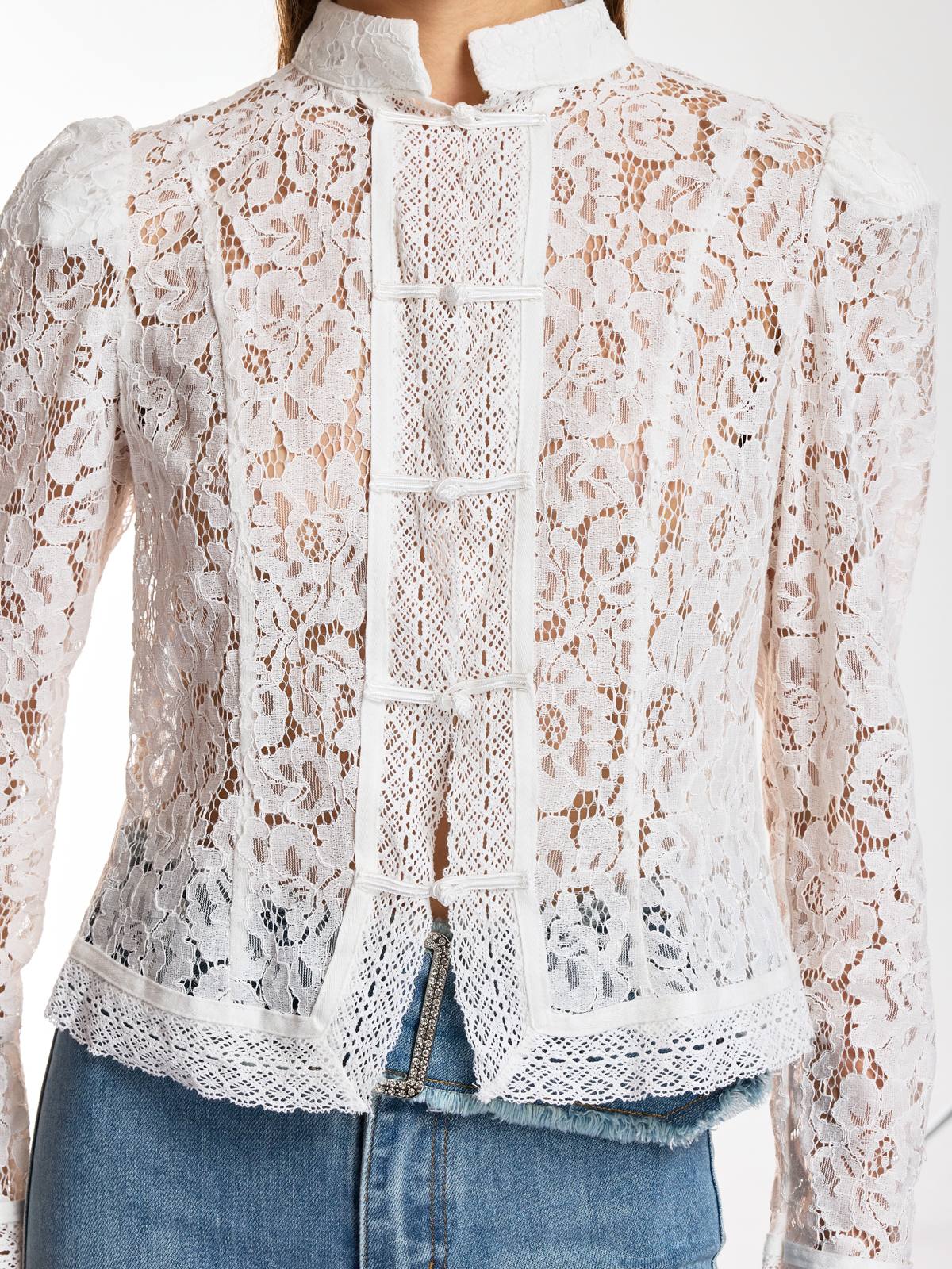 Danesha Long Sleeve Lace Top