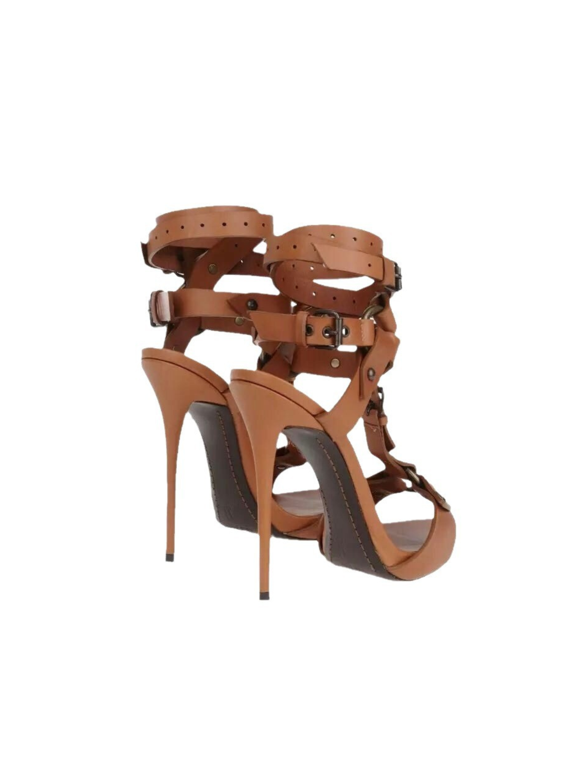 Diogenia Leather Buckle Sandals