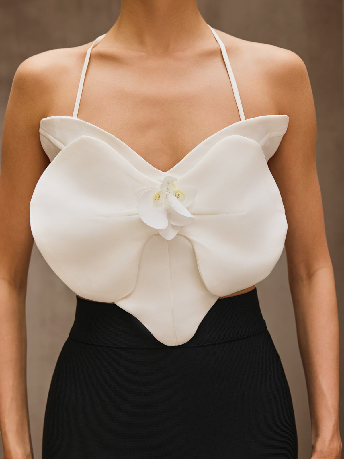 Dorisa Lace Up Flower Top