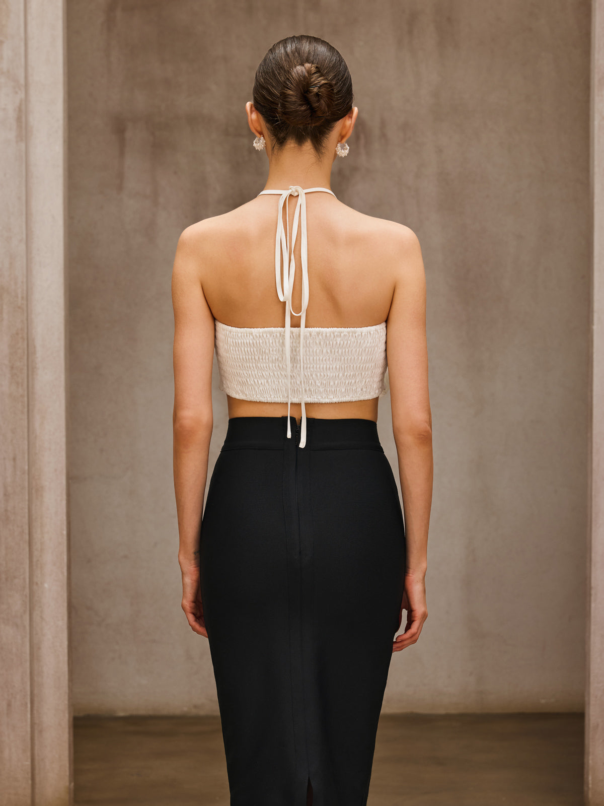Dorisa Lace Up Flower Top