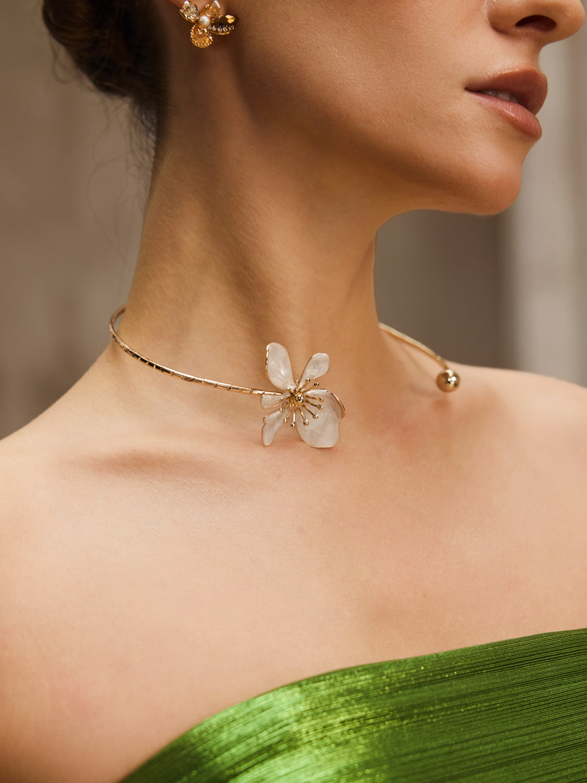 Durin Flower Torque Necklace
