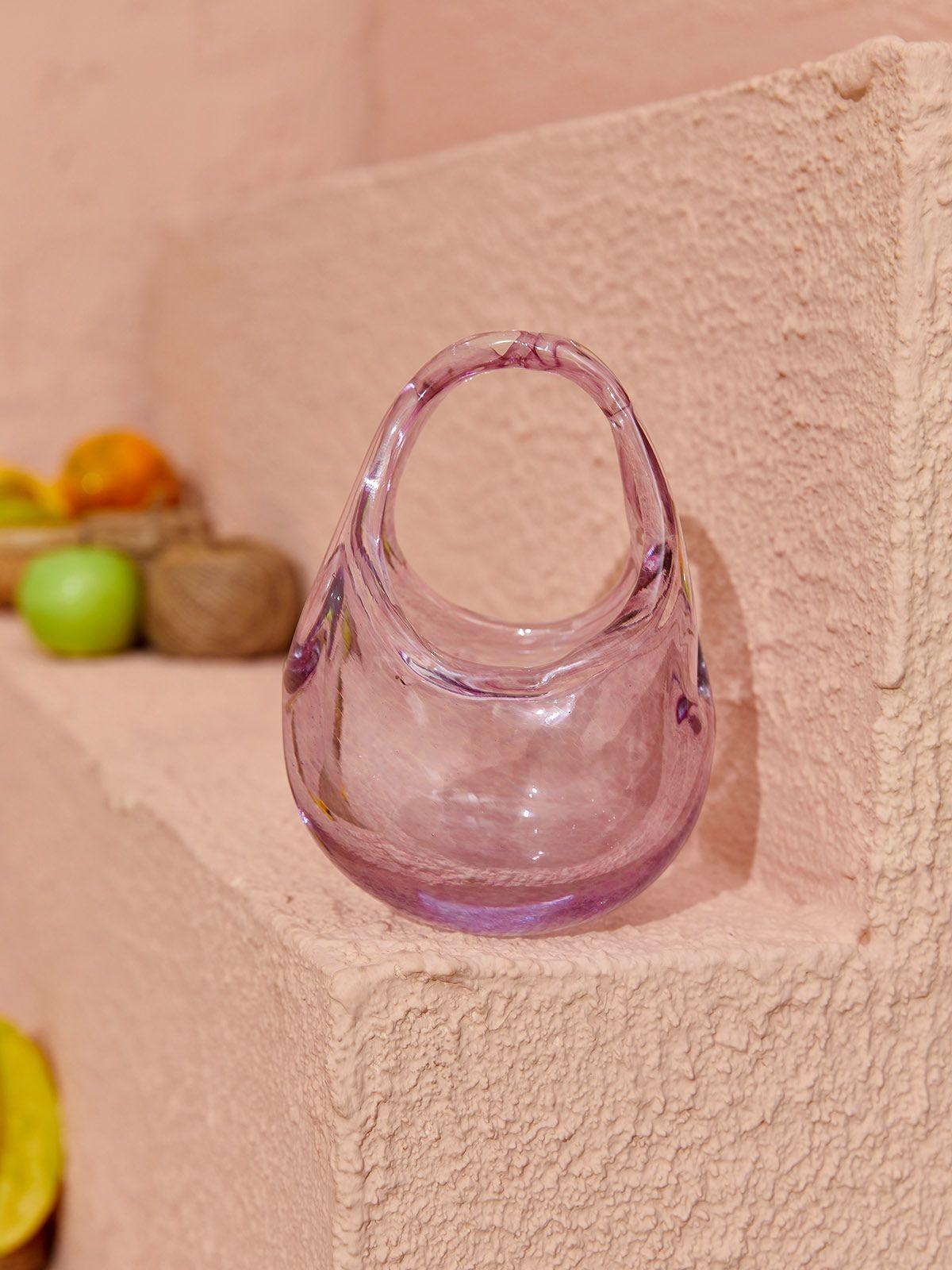 Elvira Pink Glass Bag