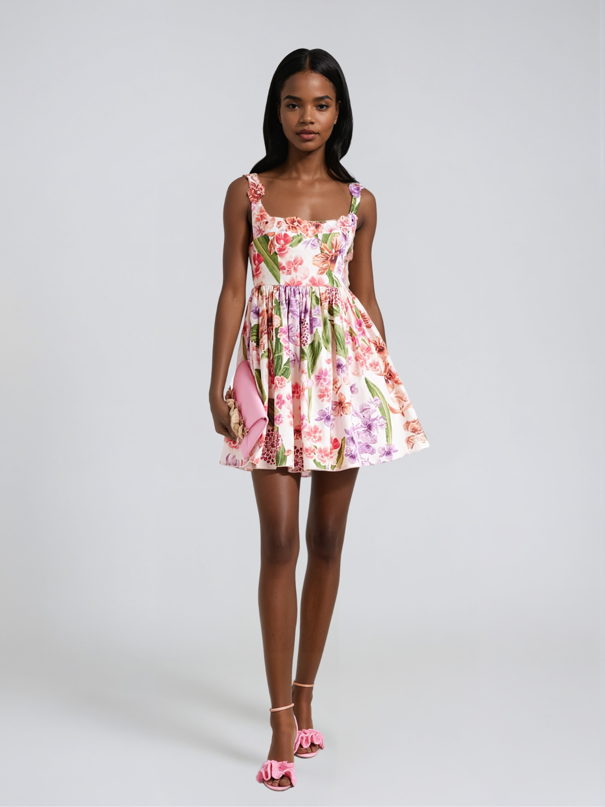 Eryndale High Rise Floral Mini Dress