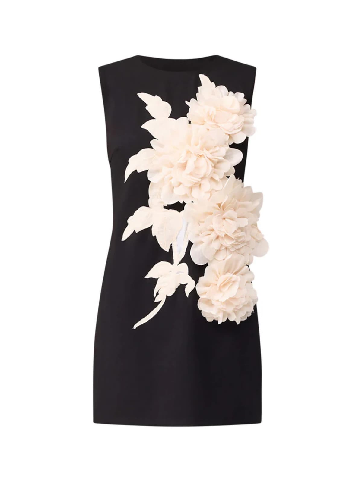 Exvila Sleeveless Flower Mini Dress