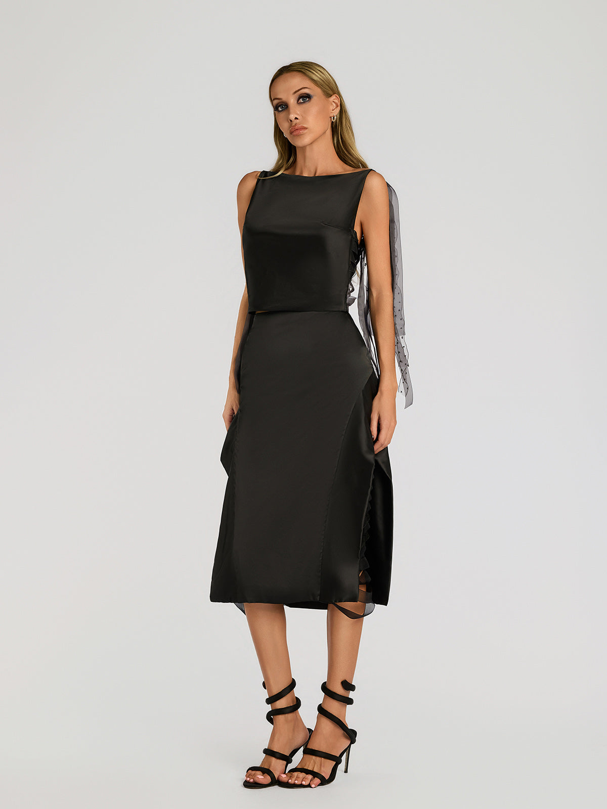 Faruq Spaghetti Ruffle Skirt Set