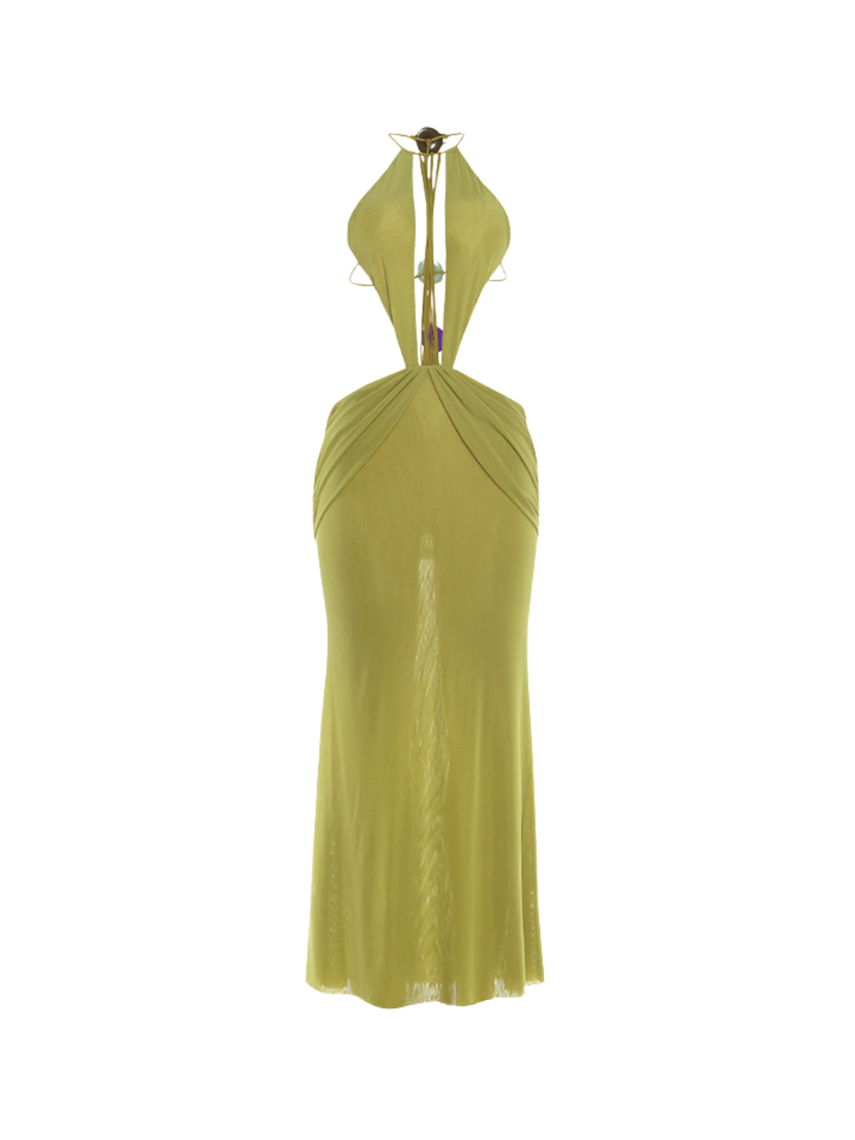 Fervik Backless Draped Maxi Dress