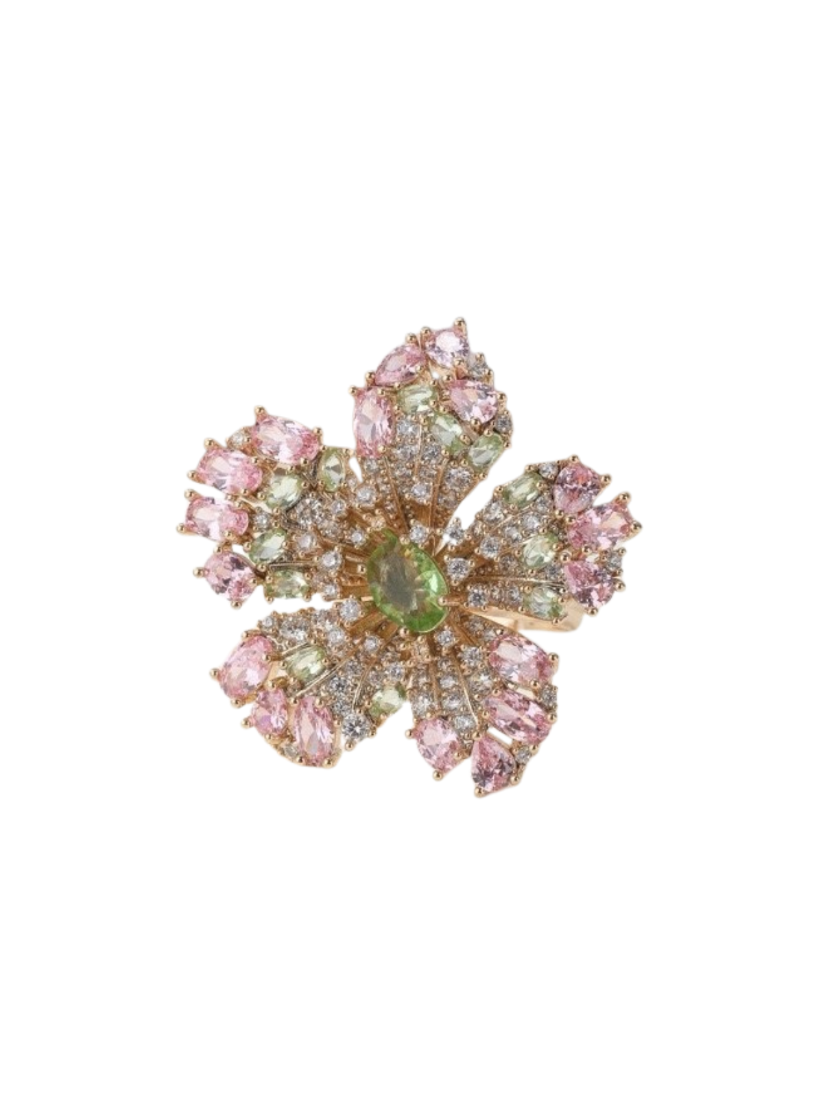 Filbert Flower Rhinestone Earrings
