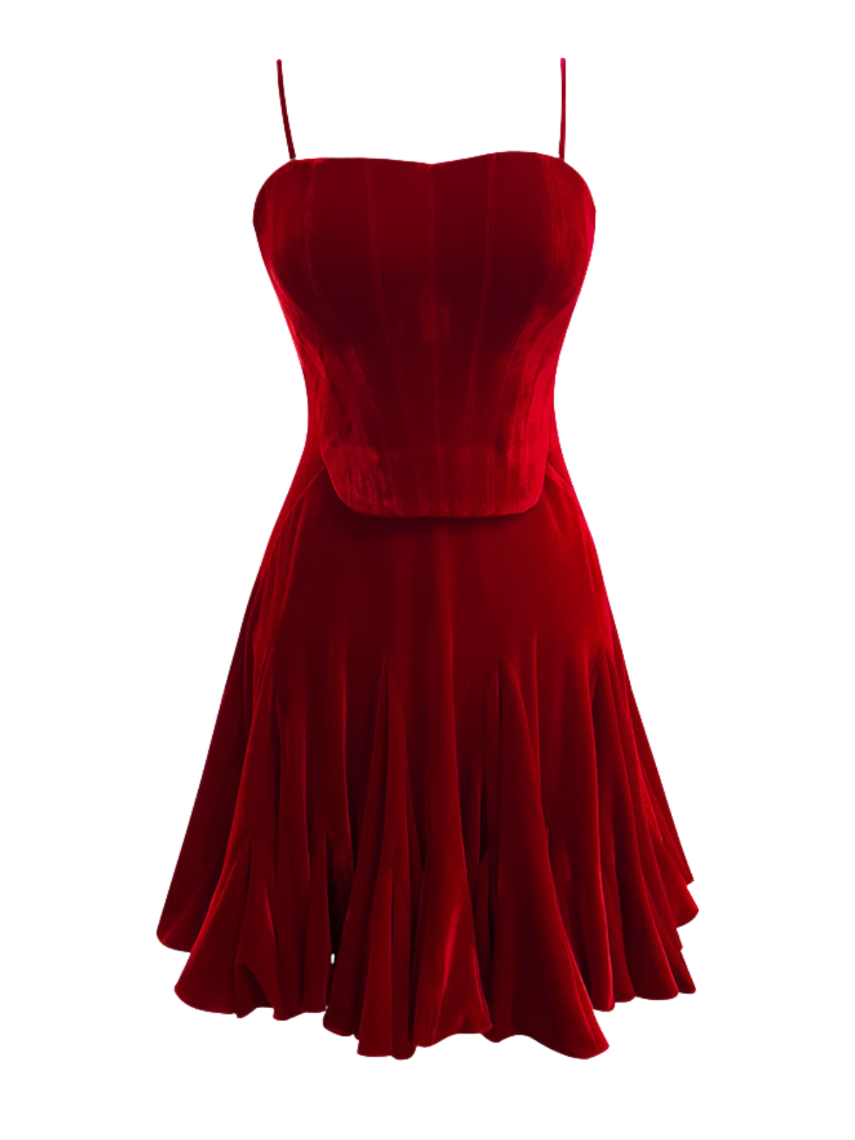 Filiberto Spaghetti Velvet Mini Dress