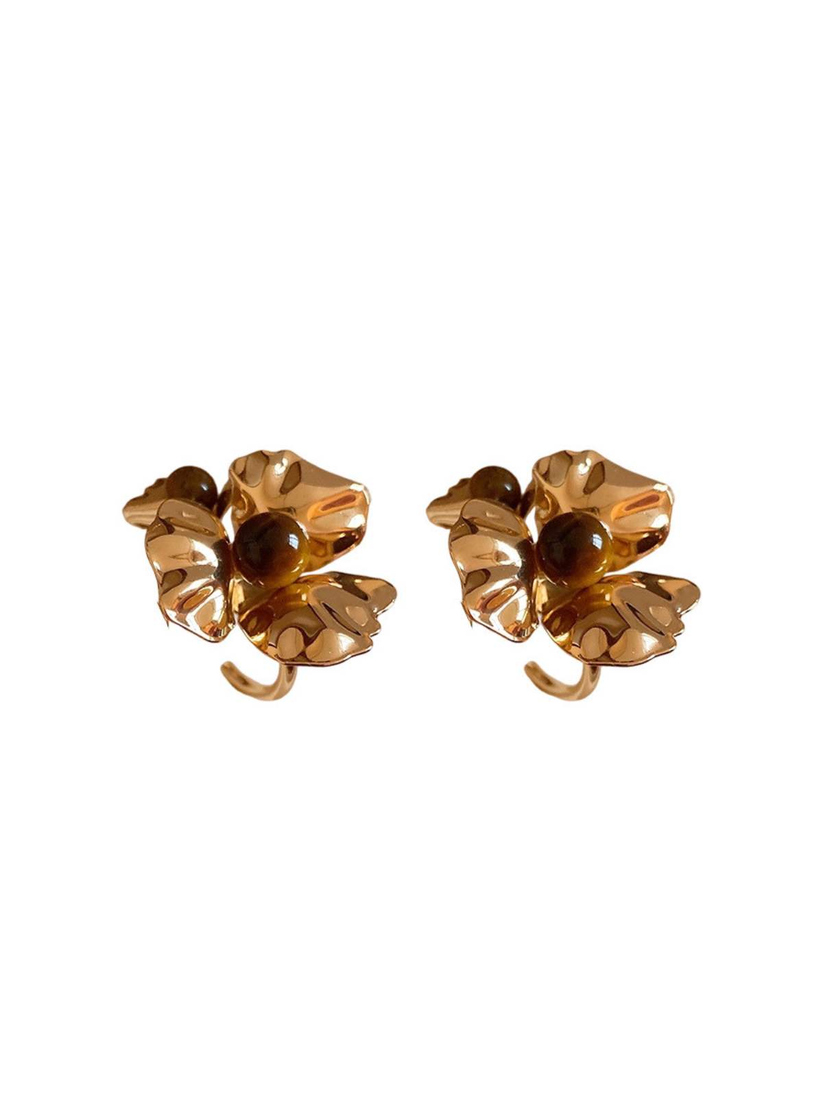 Finnley Flower Metallic Earrings