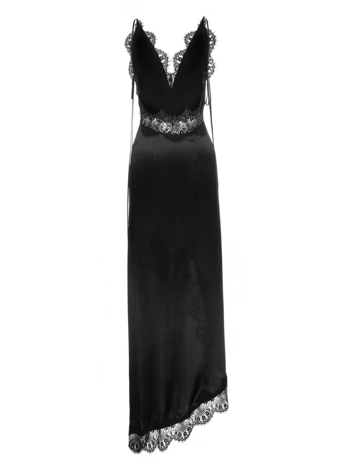 Flaminio Spaghetti Lace Split Maxi Dress