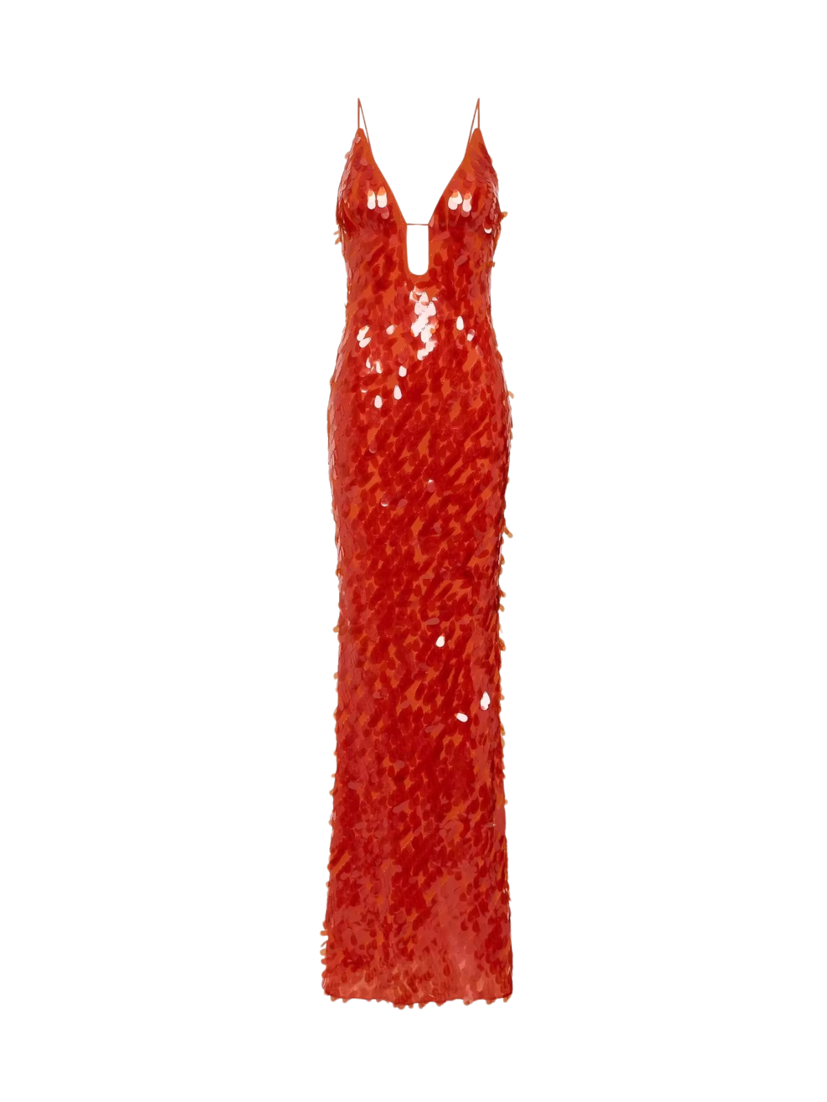 Foryqen Spaghetti Sequin Maxi Dress