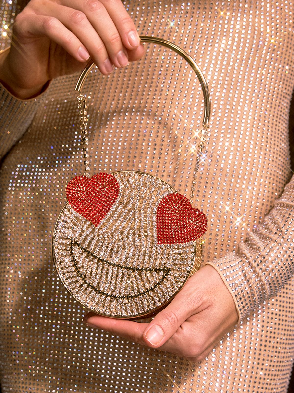 Fylorae Rhinestone Smile Bag