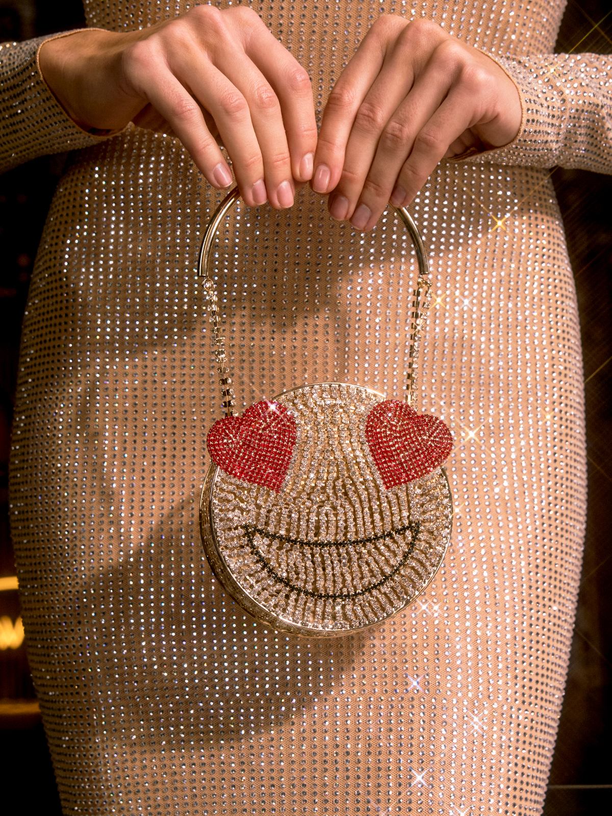 Fylorae Rhinestone Smile Bag