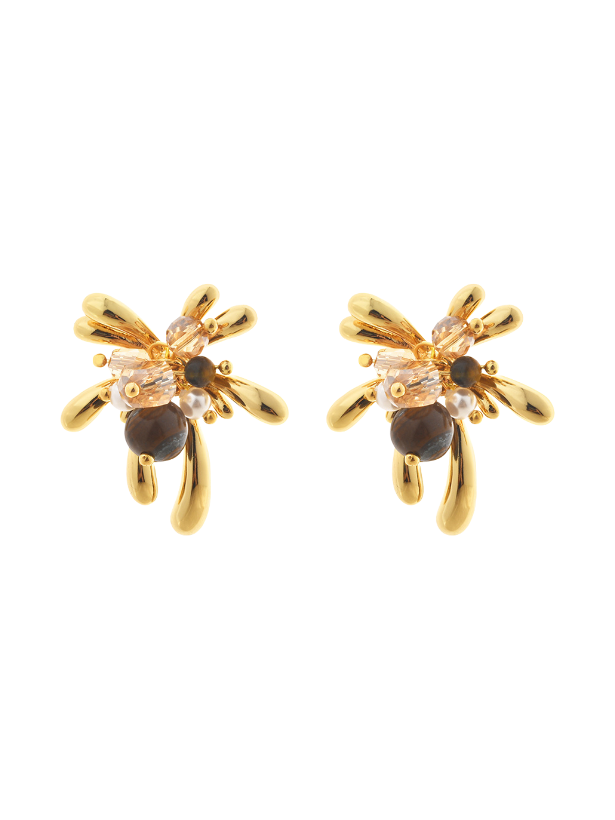 Fynorin Firework Pearl Earrings