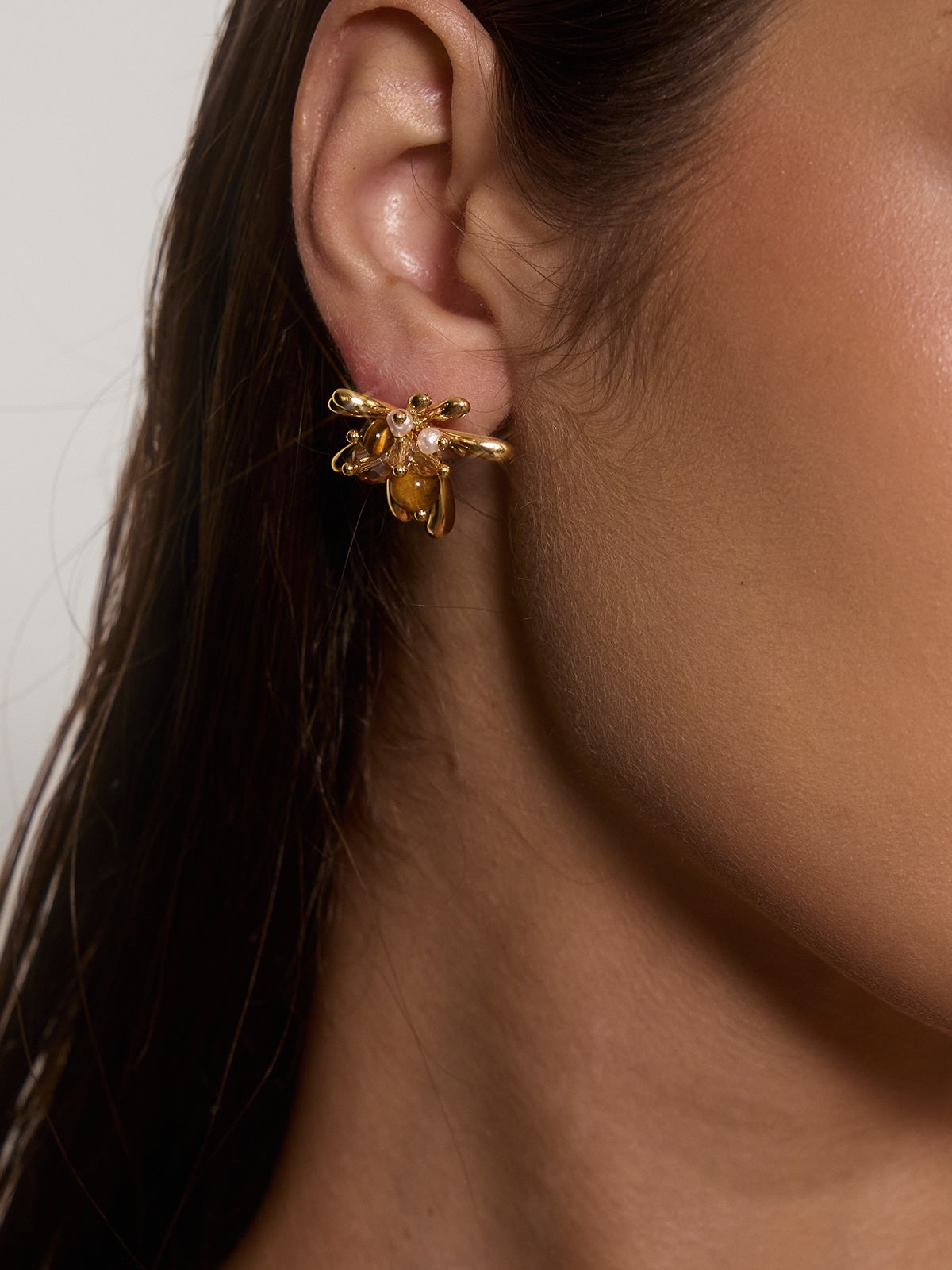 Fynorin Firework Pearl Earrings
