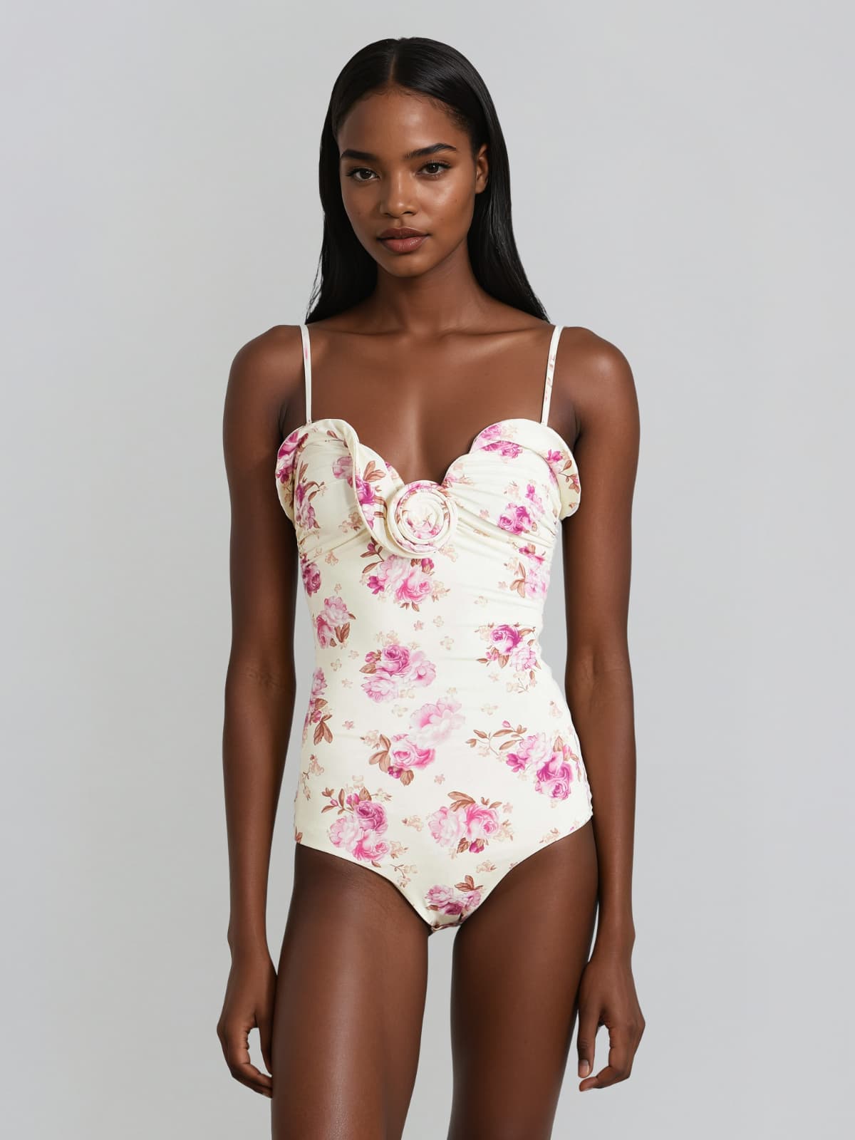 Galverix Spaghetti Flower Bodysuit
