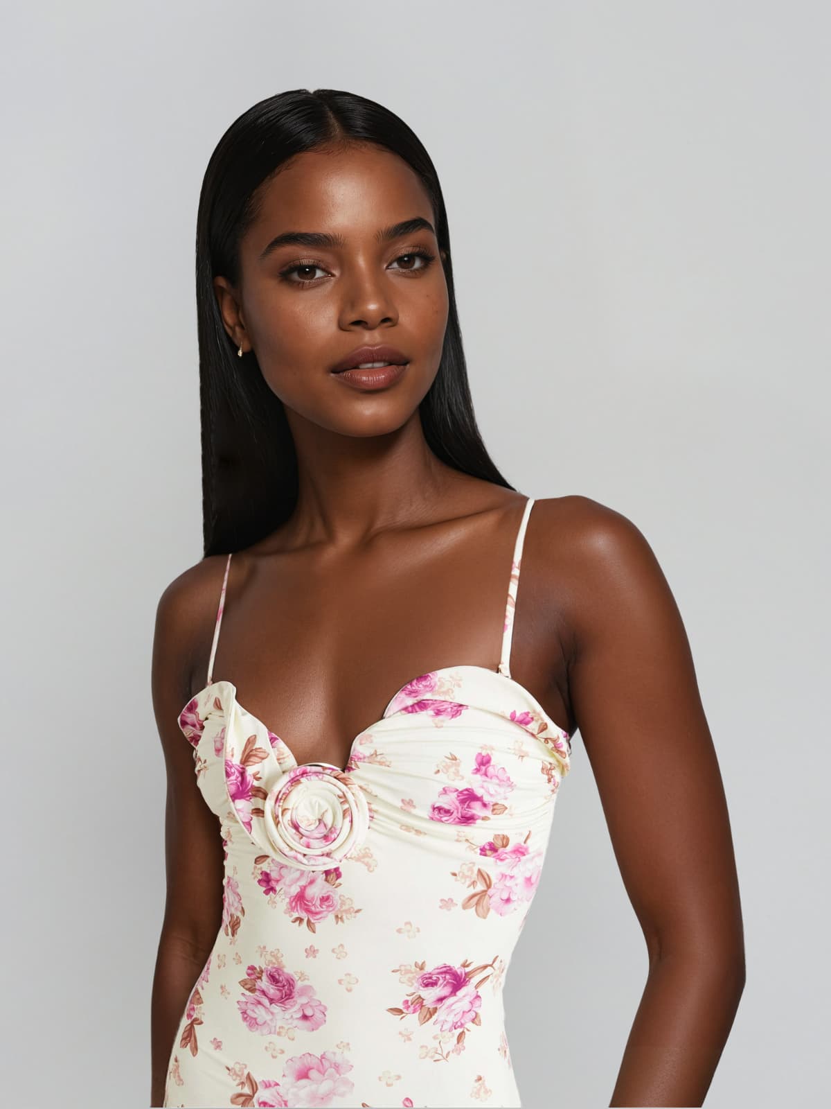Galverix Spaghetti Flower Bodysuit