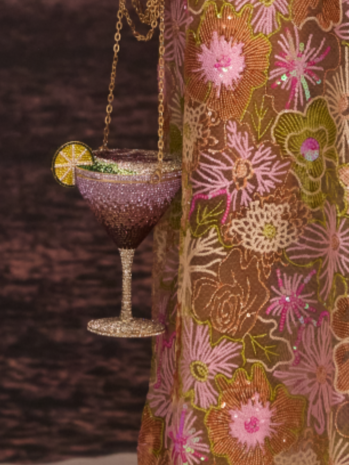 Garin Rhinestone Goblet Bag
