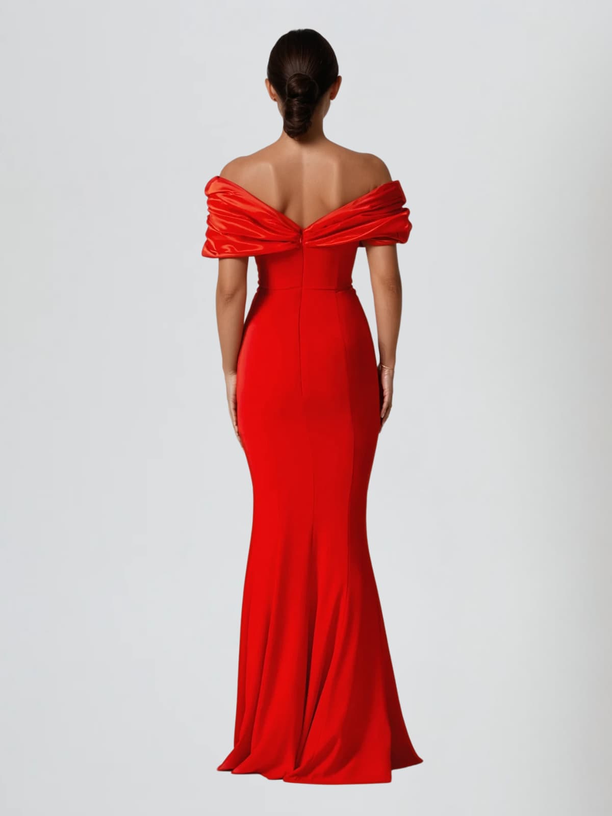 Gryxora Off Shoulder Split Maxi Dress