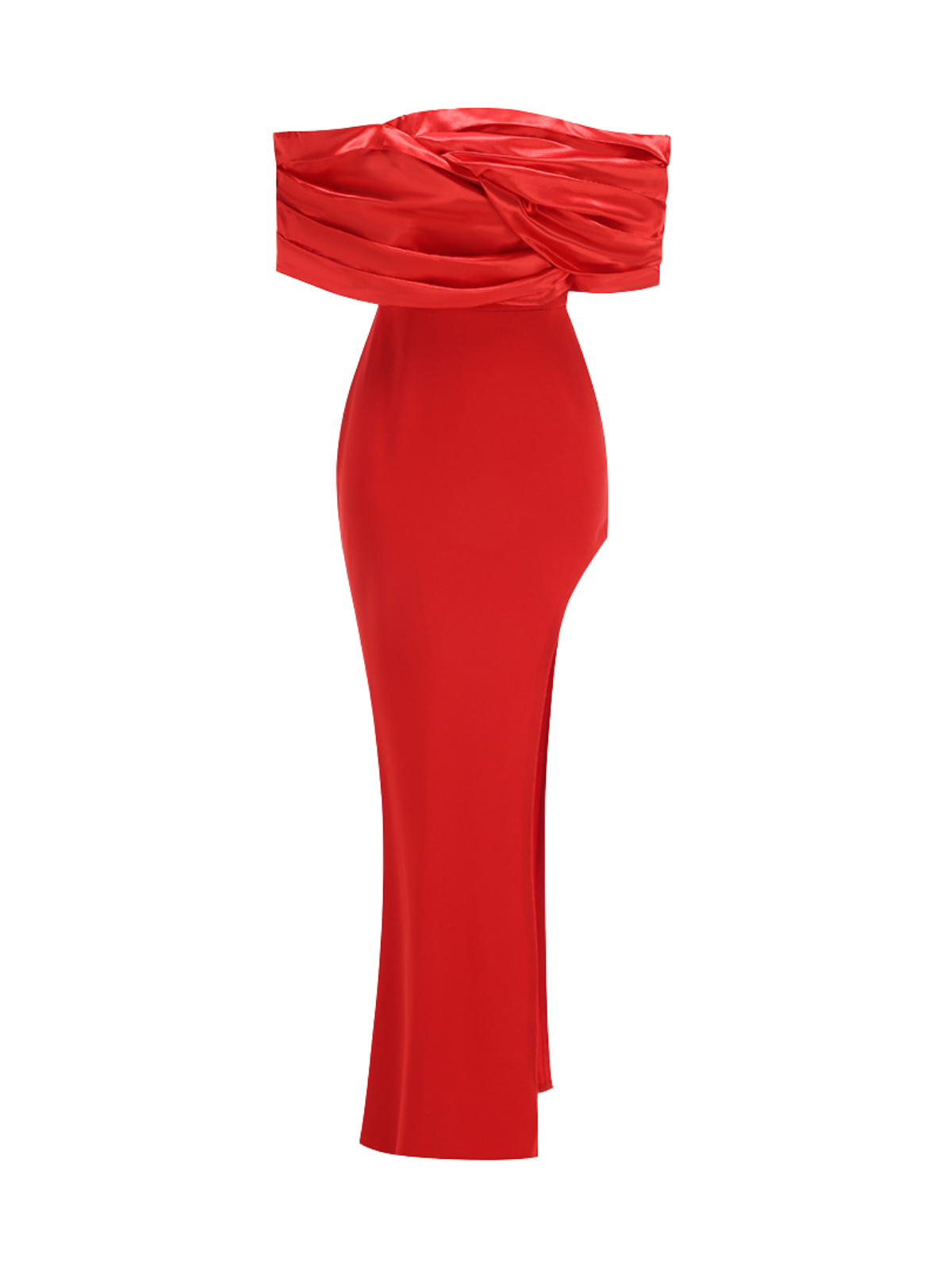 Gryxora Off Shoulder Split Maxi Dress