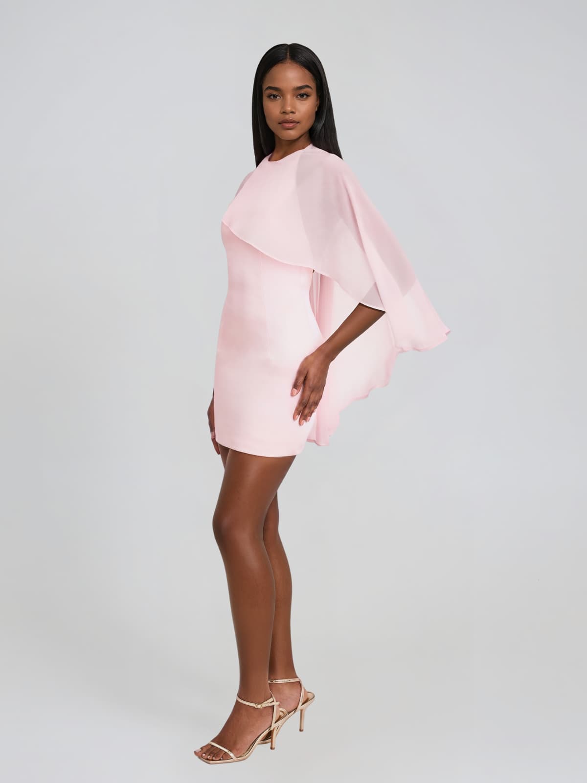 Havoriel Cape Mini Dress