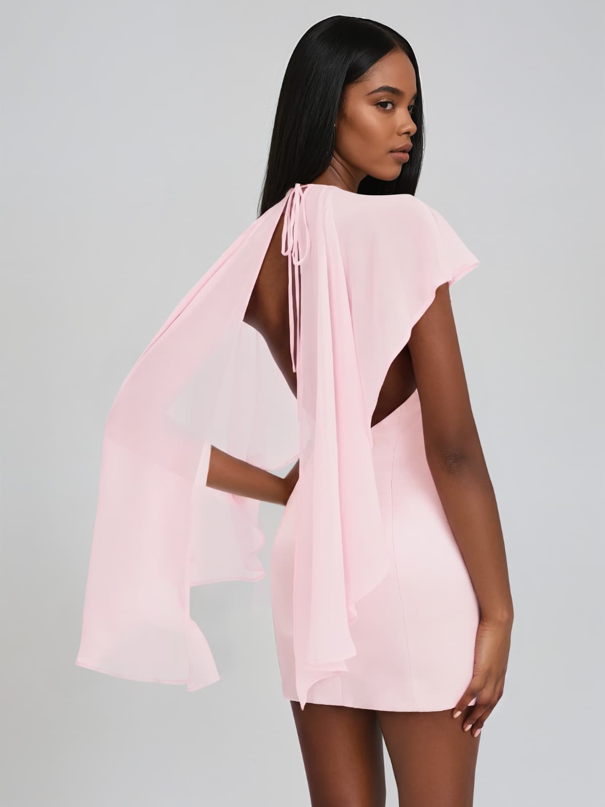 Havoriel Cape Mini Dress