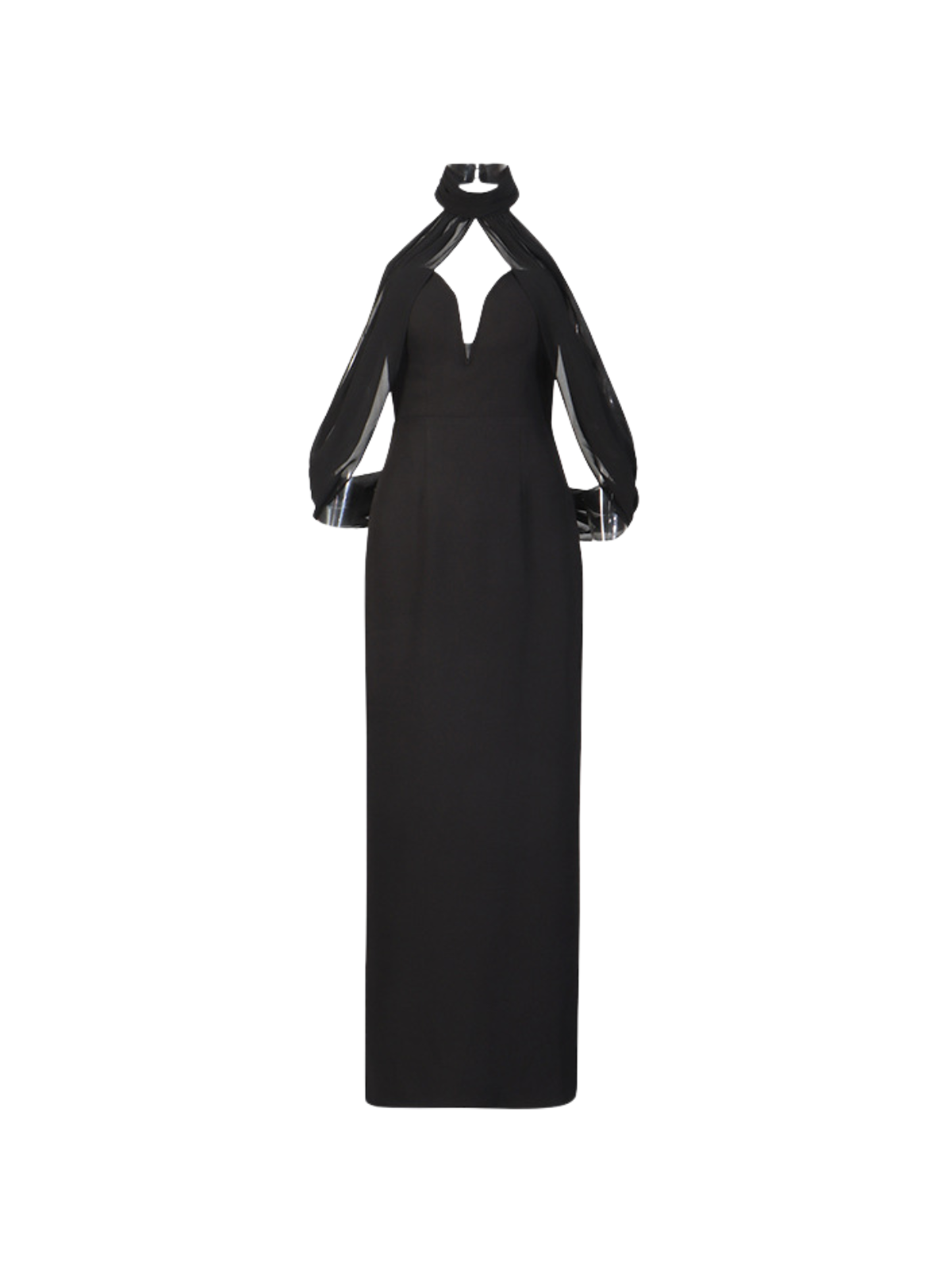 Havorix Halterneck Cutout Maxi Dress