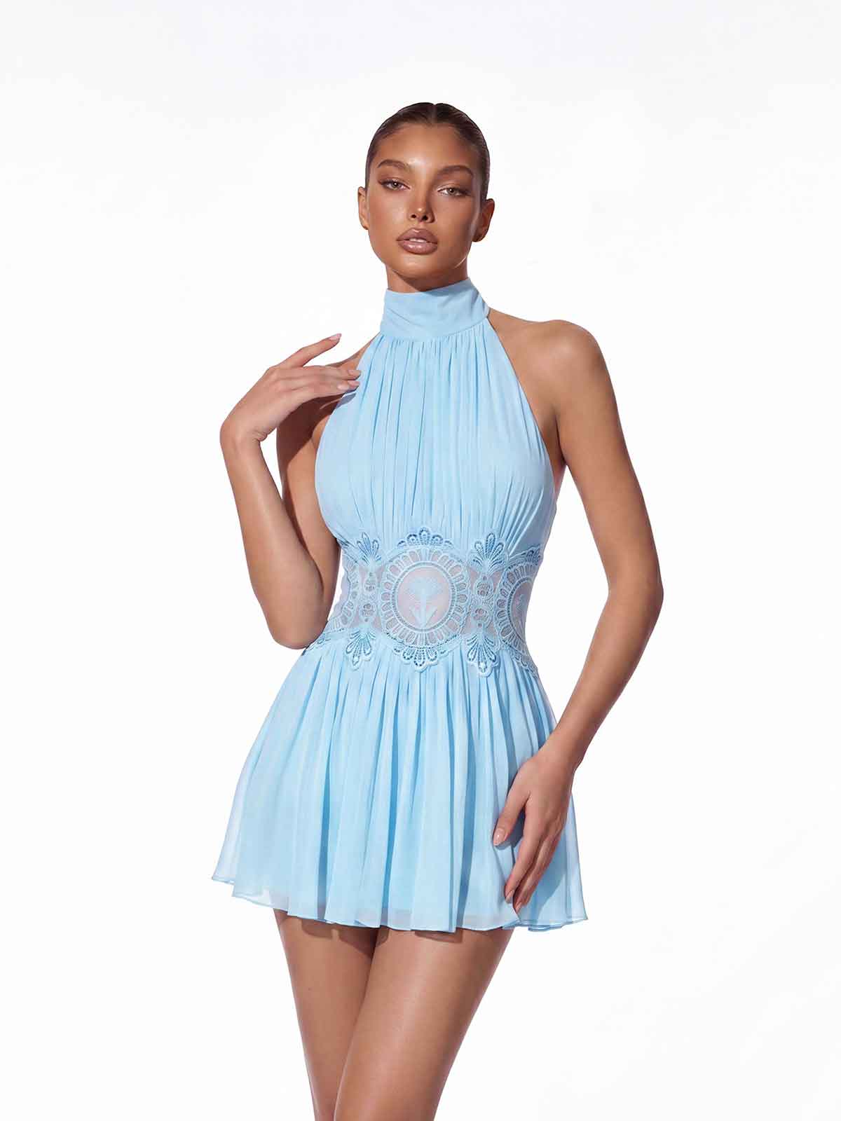 Hyquorin Halterneck Mini Dress