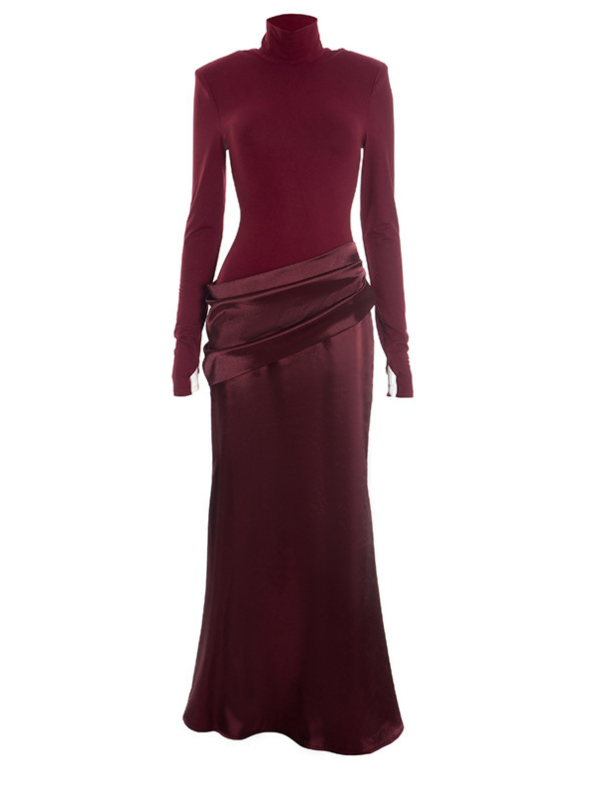 Invisiron High Neck Split Maxi Dress