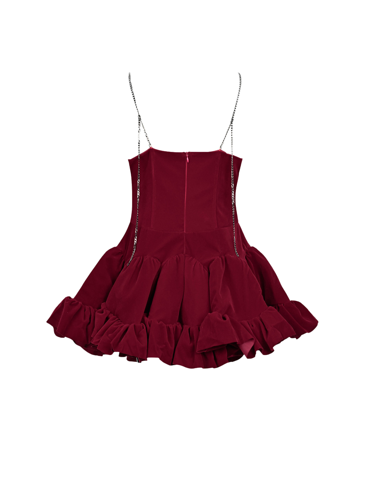 Iridiate Spaghetti Sequin Velvet Mini Dress