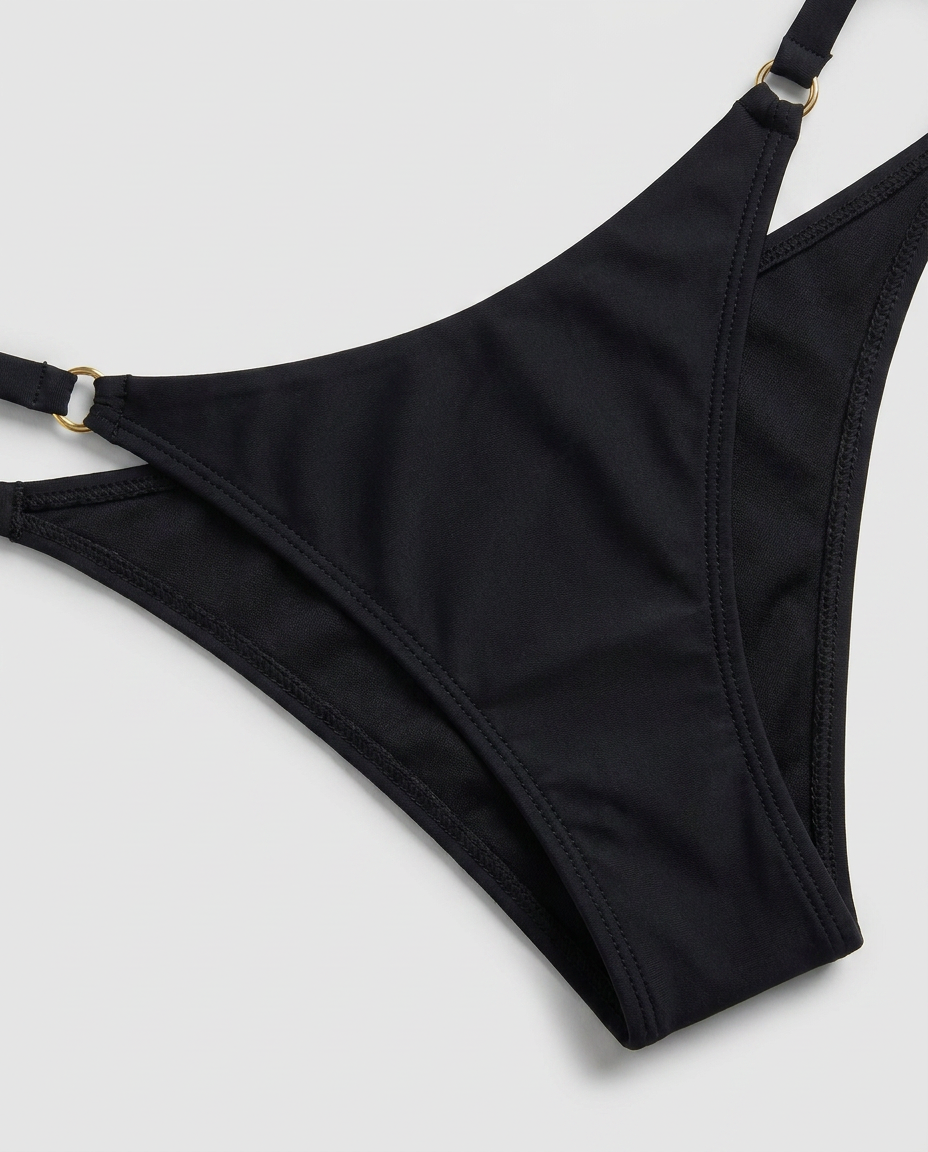 Isadora Underwired Black Bikini Bottoms In Black