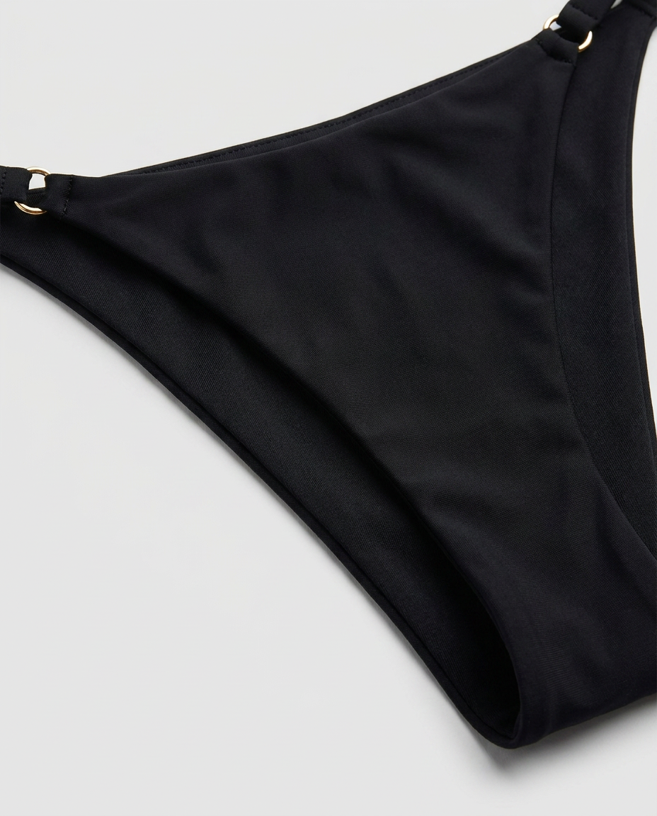 Isadora Underwired Black Bikini Bottoms In Black