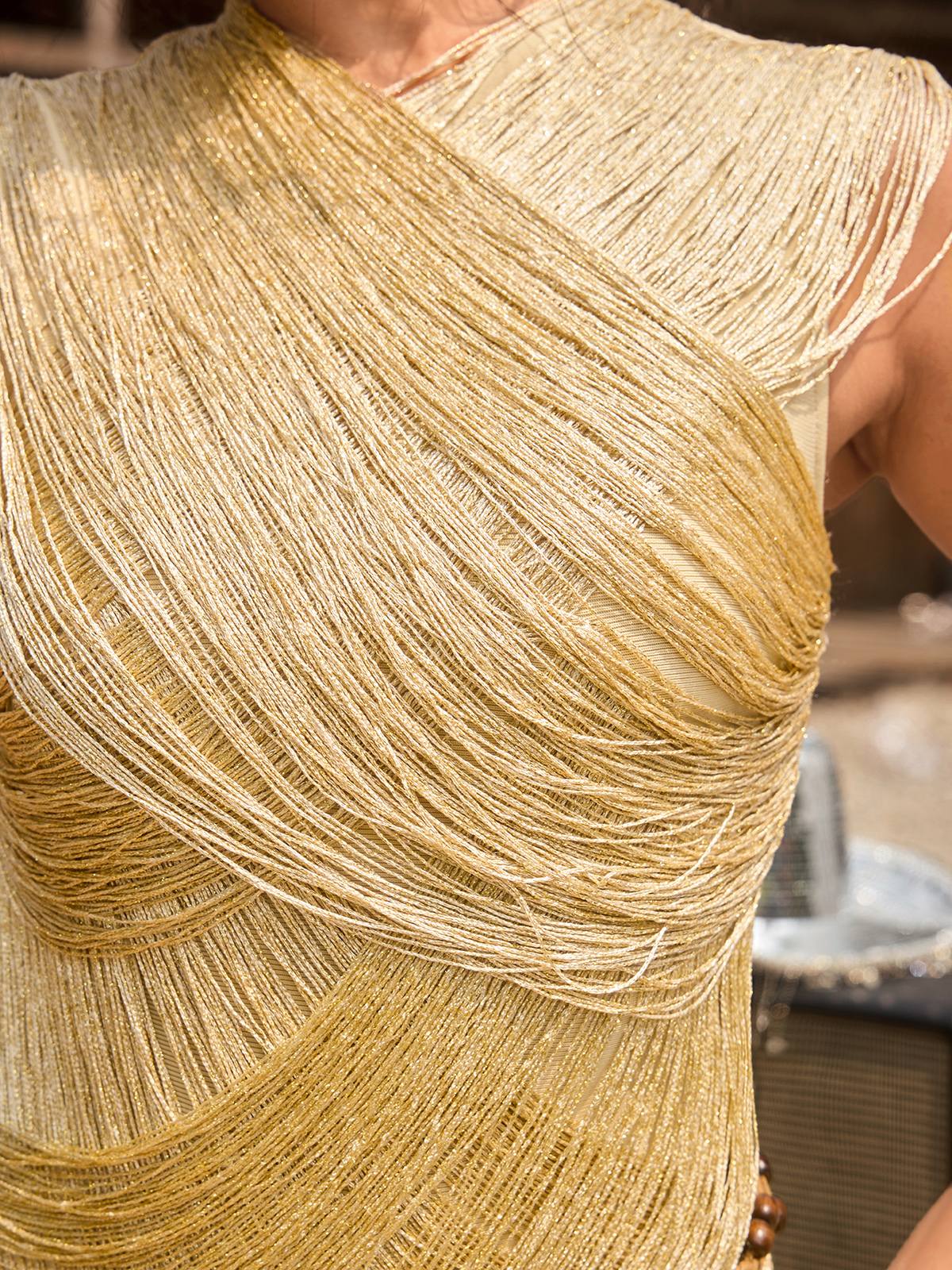 Isvora Sleeveless Fringe Mini Dress