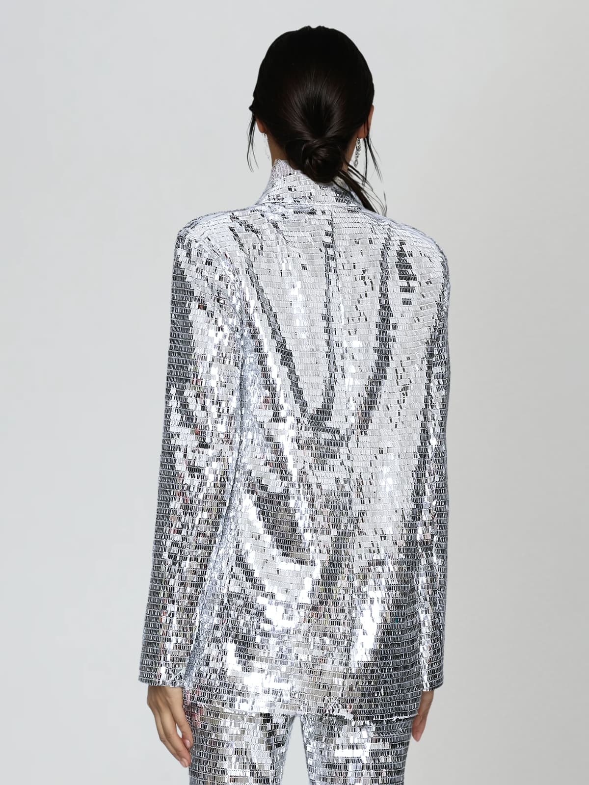Jagrata Long Sleeve Sequin Pants Set