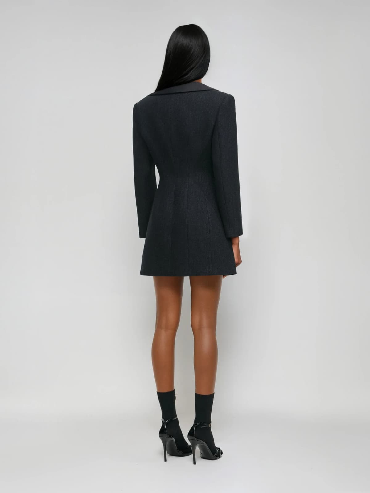 Javynx V Neck Blazer Mini Dress