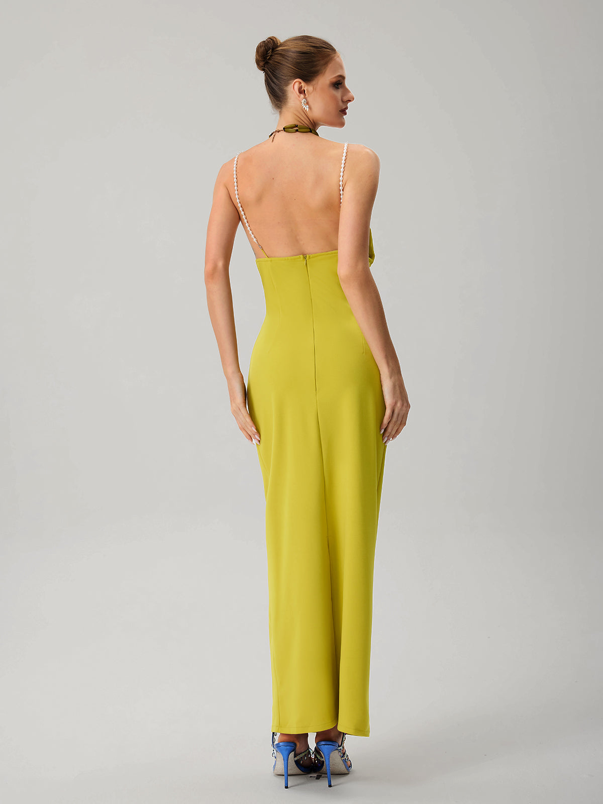 Junctiona Spaghetti Flower Maxi Dress