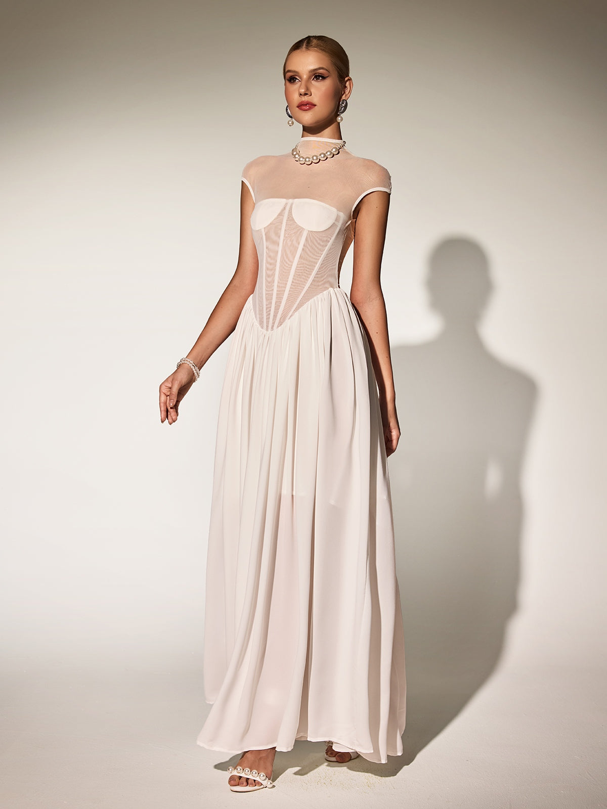 Karam Sleeveless Corset Maxi Dress
