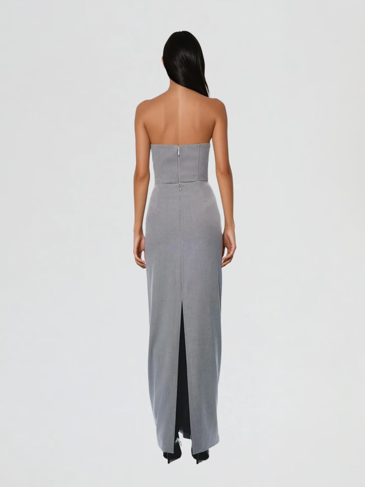 Kavelyn Strapless Split Skirt Set