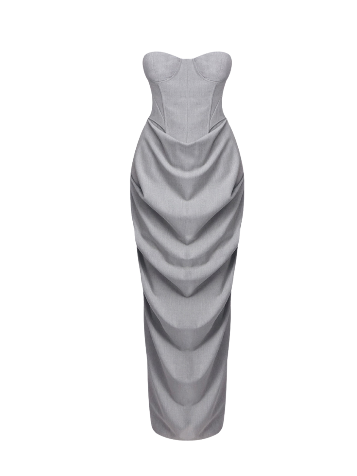 Kavelyn Strapless Split Skirt Set