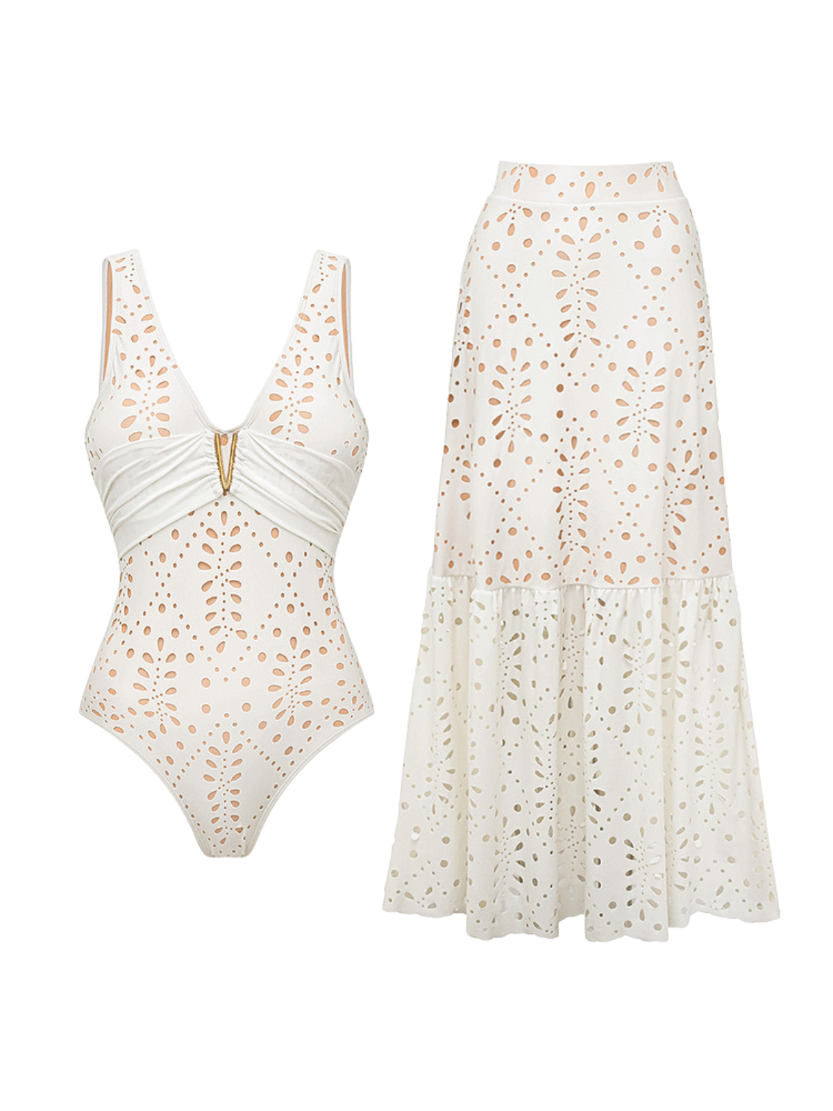 Kexila V Neck Bodysuit Set