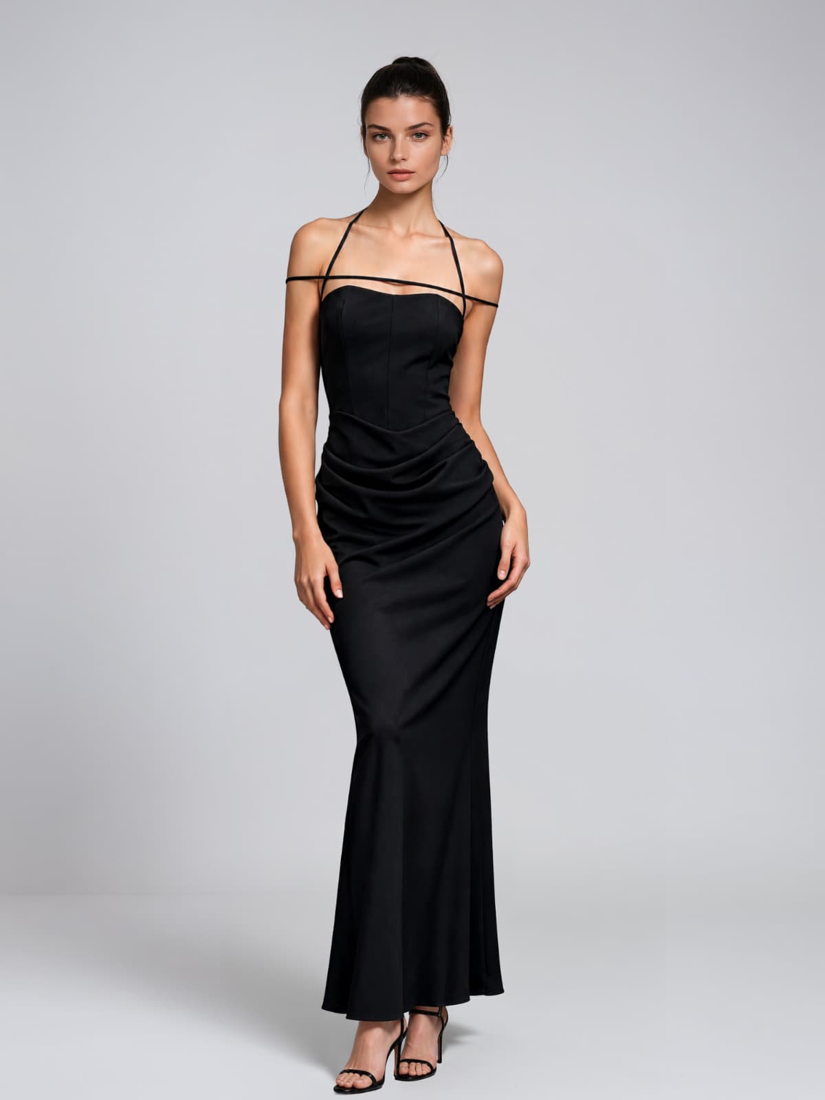 Korvalis Draped Maxi Dress