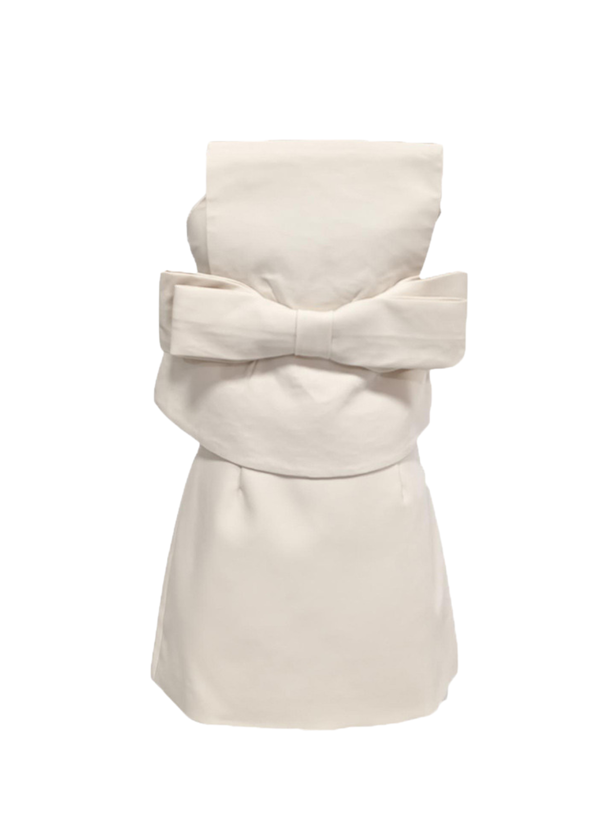 Krystallon Strapless Bow Mini Dress