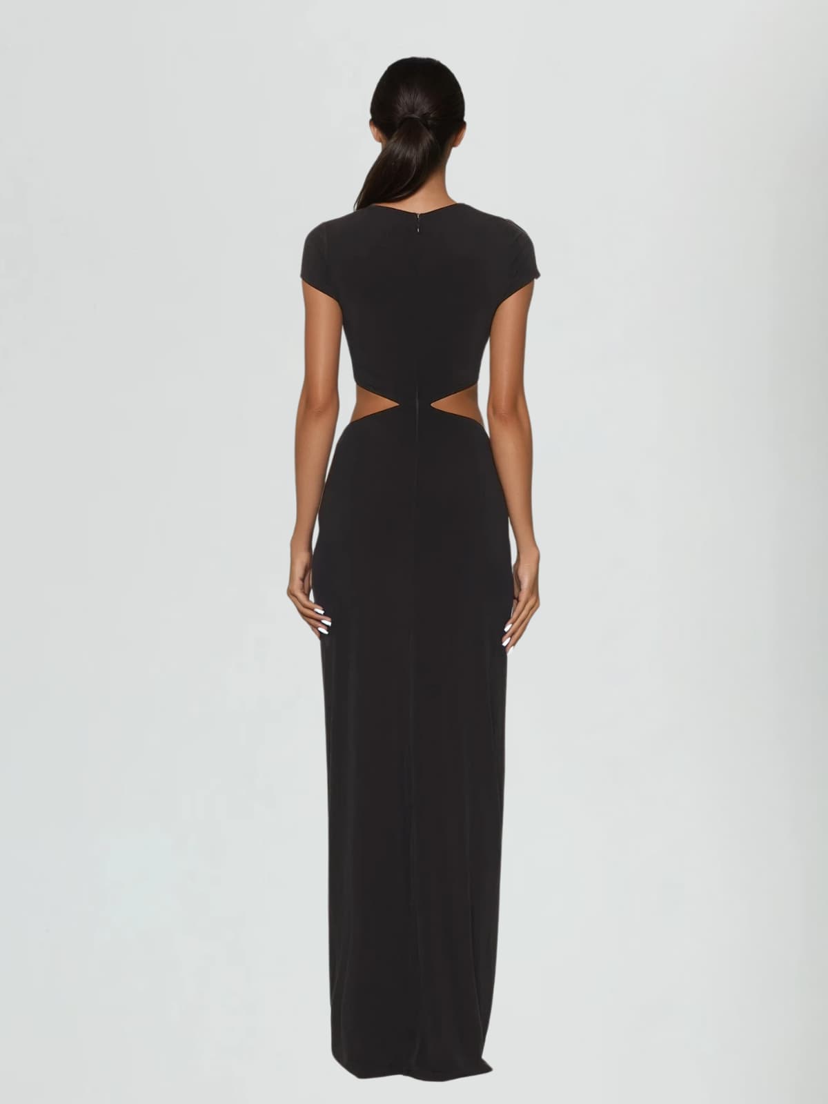 Lathrop Ruched Cutout Maxi Dress