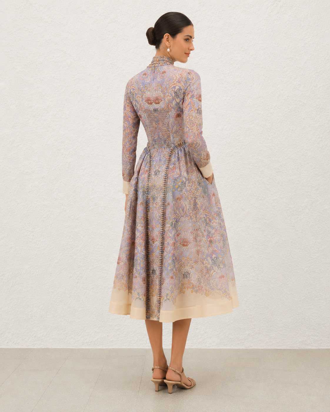 Lavender Palais Midi Dress