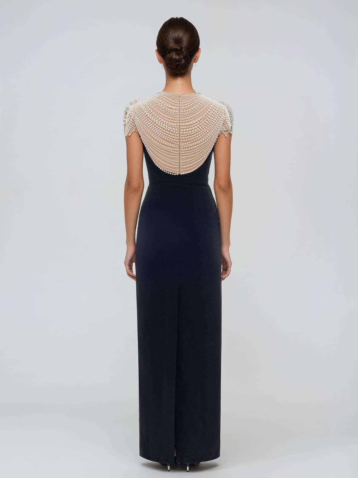 Lythendor Pearl Chain Maxi Dress