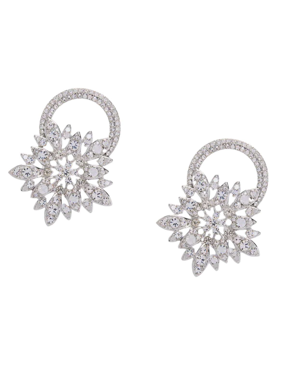 Lyzar Flower Crystal Earrings