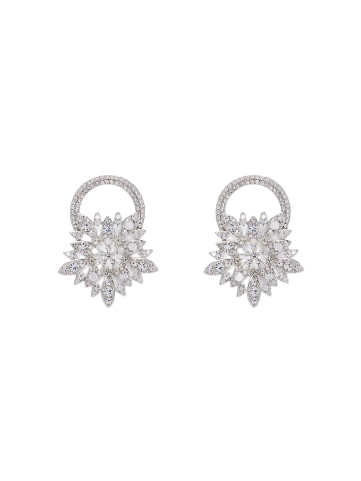 Lyzar Flower Crystal Earrings