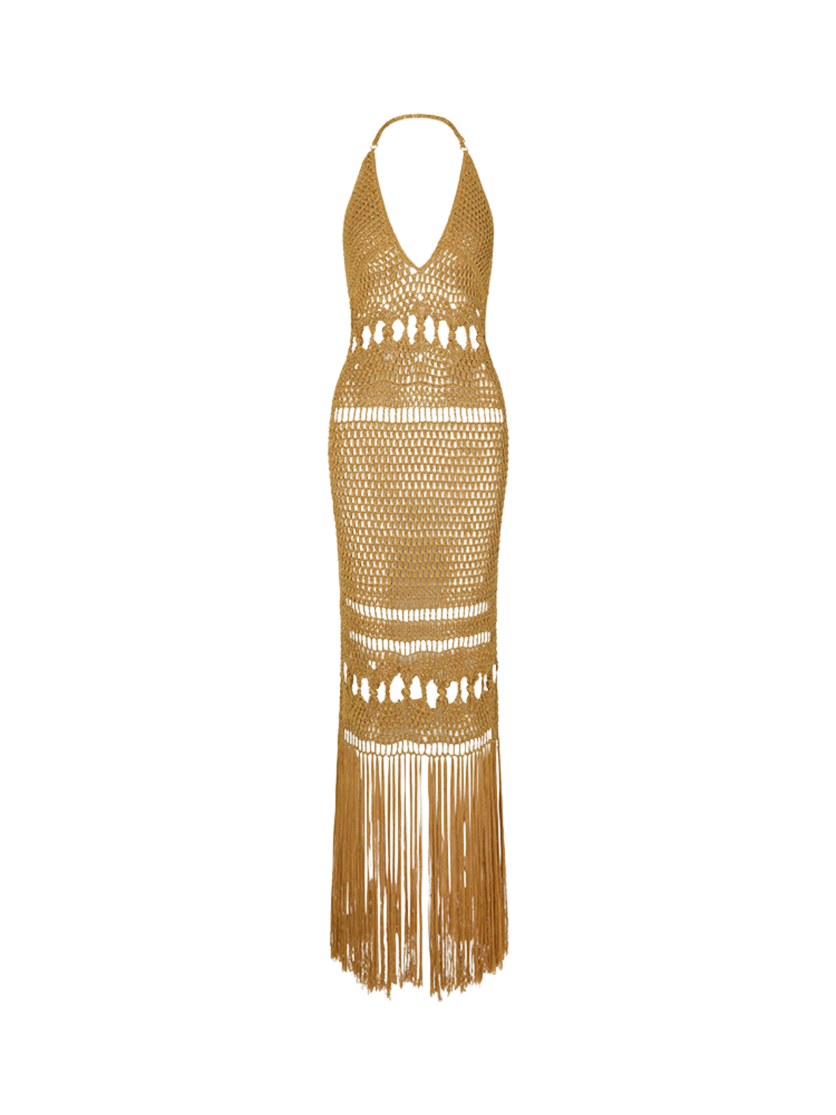 Mavelyn Knit Cutout Fringe Cover Up