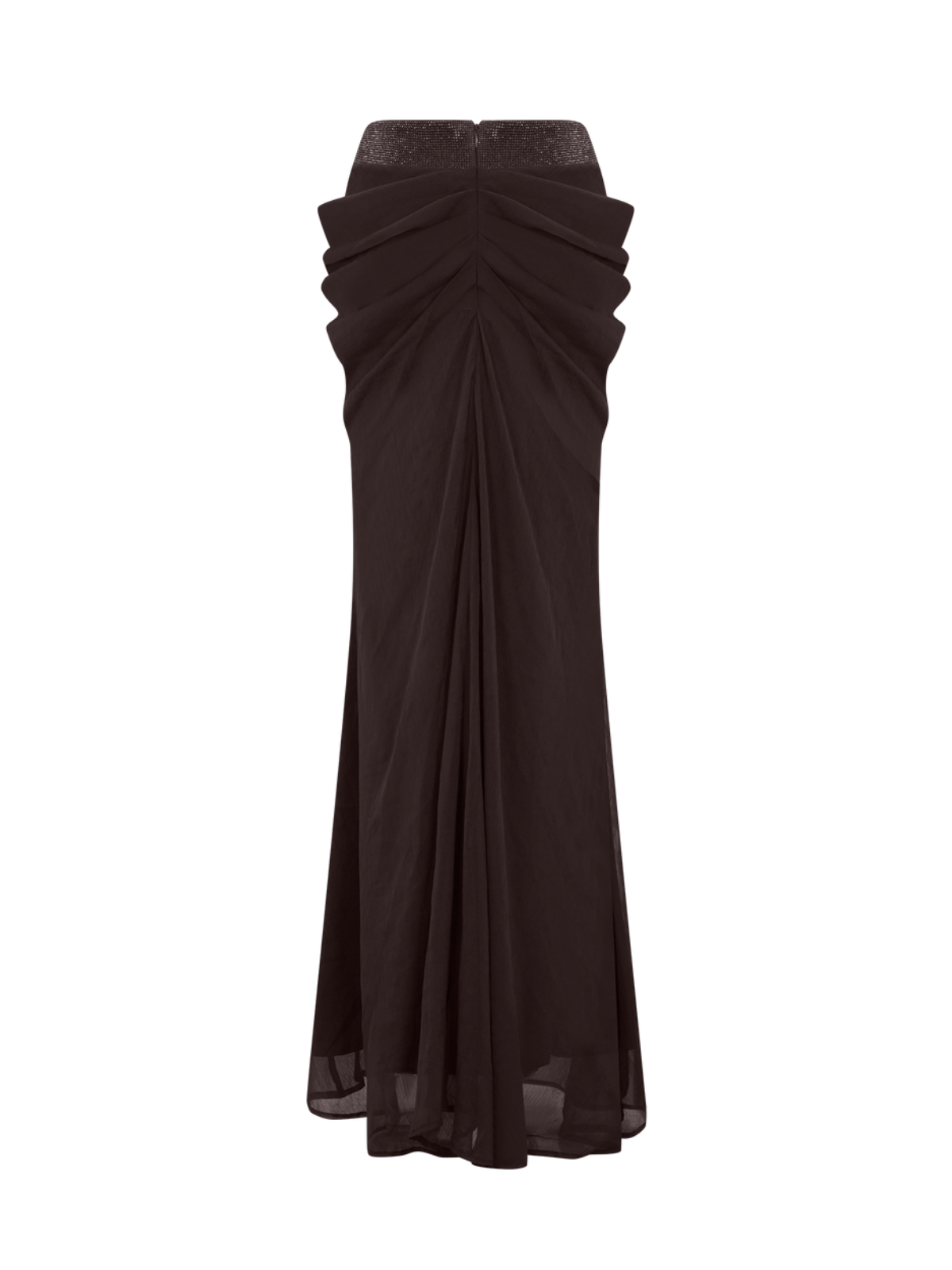 Mirek Halterneck Rhinestone Cutout Skirt Set